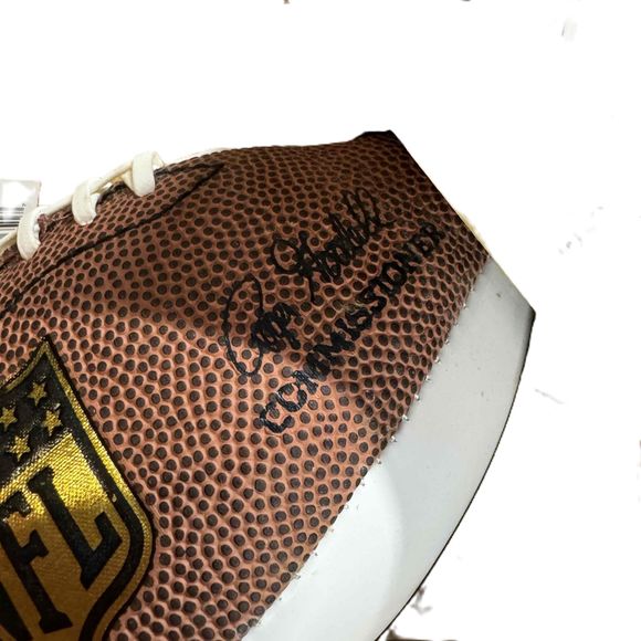 Wilson NFL Mini Autographed The Duke Leather Football Joe Klecko Tom Cavanagh - Picture 5 of 10